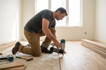 Hard Wood Floor installation in Atkinson, New Hampshire by Northeast Elite Contractors Inc.